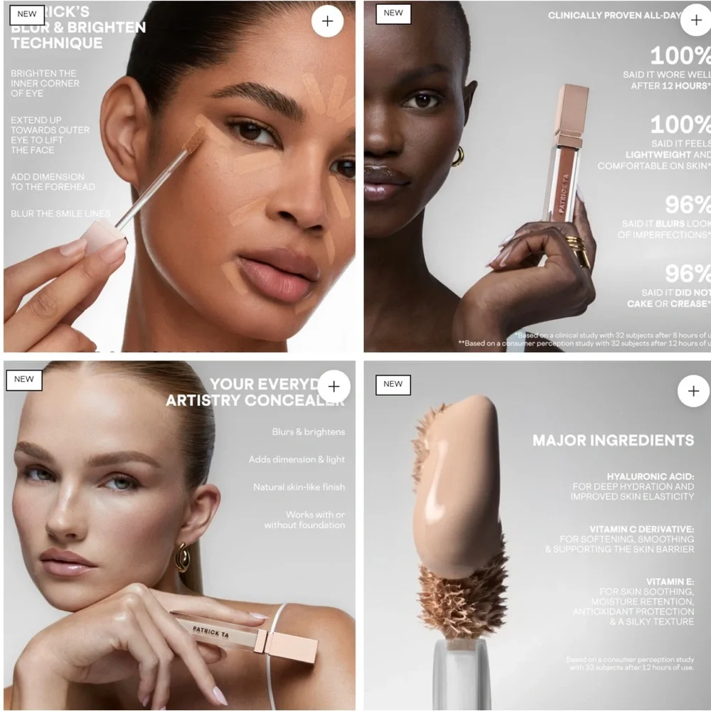 NEW✅Patrick Ta Major Skin Soft Blur Concealer